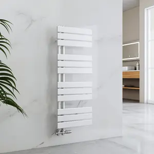 Wall -mounted towel rail White