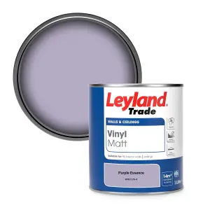 Leyland Trade Vinyl Matt Walls & Ceilings Emulsion Paint Purple Essence (PPG1176-4) 1L