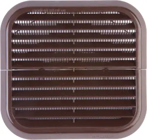 Xpelair SSWKBS Simply Silent Square Contour Wall Kit for Extractor Fans - Brown