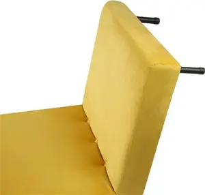 Single Sofa Bed - Fold Out Bed Chair Fairmont Park Upholstery Colour: Yellow, Upholstery Material: Velvet