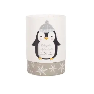 Something Different Frosty Vanilla Penguin Candle White (One Size)