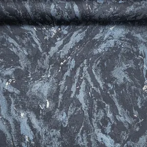 Navy Blue Marble Wallpaper Gold Metallic Textured Quality Thick HeavyWeight