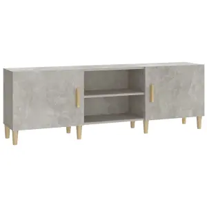 Berkfield TV Cabinet Concrete Grey 150x30x50 cm Engineered Wood