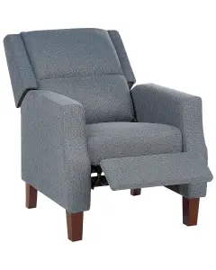 Recliner Chair EGERSUND Fabric Dark Blue