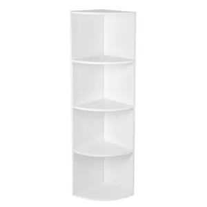 Galaviz Corner Bookcase White