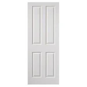 Canterbury White Internal Fire Door - Grained