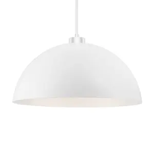 GoodHome Songor White Pendant Light shade (D)58cm