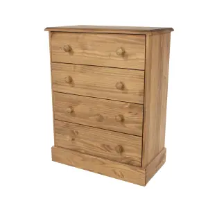 4 drawer chest of drawers, Antique waxed, Cotswold collection