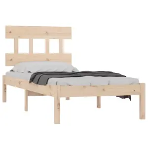 Berkfield Bed Frame Solid Wood 90x200 cm