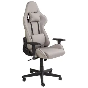 Beliani Modern Gaming Chair Taupe WARRIOR