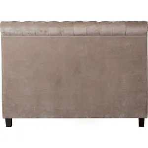 Cheltenham Upholstered Sleigh Bed Silver / Kingsize (5')