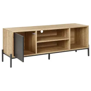 Beliani Modern TV Stand Light Wood MOINES