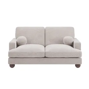 Solace+Co Addison 2 Seater Boucle Sofa - Beige