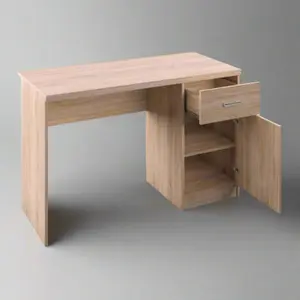 Andy Desk with Storage - Sonoma Oak