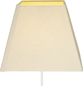 14" Empire Square Linen Lampshade - Cream