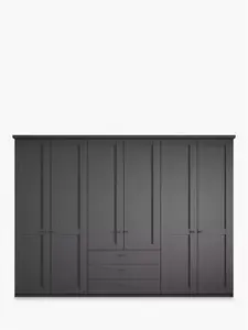 John Lewis Marlow 300cm Hinged Door Wardrobe With 3 Drawers