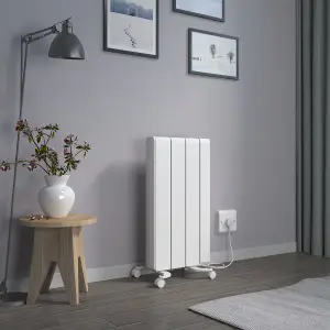 Right Radiators 3FIN 700W Ceramic Electric Radiator Portable Wall Mounted Heater Smart WIFI Control Timer