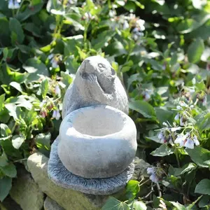 Lovely Small Hedgehog Stone Pot