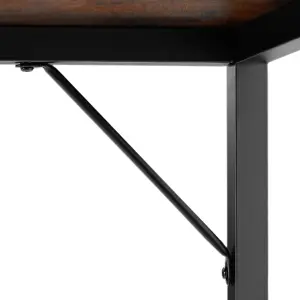 Desk Jenkins - computer, writing, study table - Industrial wood dark, rustic