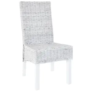 Hemsworth Dining Chair (Set of 4) Light Brown with White Wash Finish