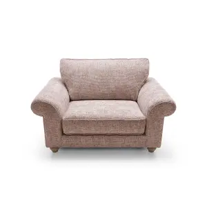 Ingrid Collection Cuddle Chair in Woodrose