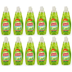 Elbow Grease Washing Up Apple Fresh Liquid 600ml - Pack of 12