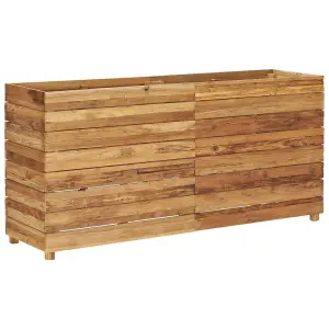 Berkfield Raised Bed 150x40x72 cm Recycled Teak and Steel