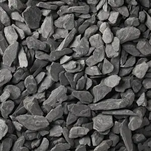 Blooma Blue grey Slate Decorative chippings, Midi Bag, 0.23m²