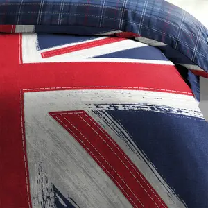 Rasheema Duvet Set Grey / Proud Union Jack / Double - 2 Standard Pillowcases