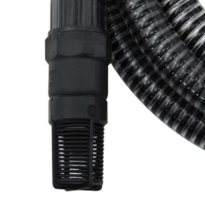 Berkfield Suction Hose with PVC Connectors 10 m 22 mm Black