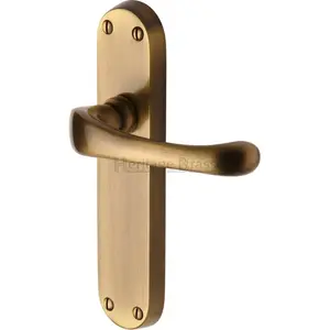 Heritage Door Handle Lever Latch Gloucester Design (Set of 2) Antique Brass