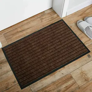 Nakale Halway Kitchen Doormat Brown / Rectangle W40 x L60 cm