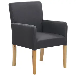 Beliani Retro Dining Chair ROCKEFELLER Grey