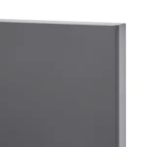 GoodHome Stevia Gloss anthracite Slab Highline Cabinet door (W)250mm (H)715mm (T)18mm