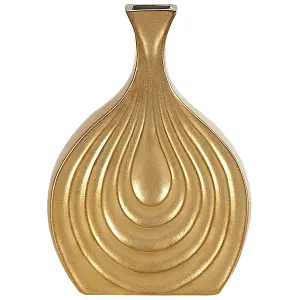 Decorative Vase THAPSUS Ceramic Gold