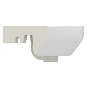 Ideal Standard i.life A Gloss White Rectangular Wall-mounted Corner cloakroom Basin (W)45cm