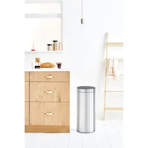 Brabantia 30 Litre Touch Bin Matt Steel