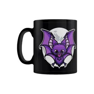 Grindstore Crazy Bat Lady Mug Black/White/Purple (One Size)