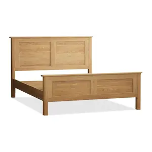 Ashton Solid Oak Double Bed - Furniture 48