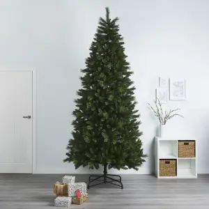 10ft Eiger Green Natural effect Hinged Full Artificial Christmas tree