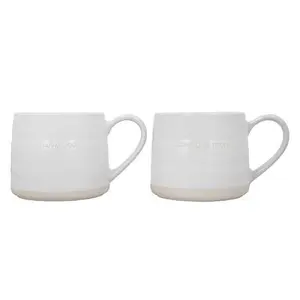 Mikasa Farmhouse Love Set of 2 380ml Mugs