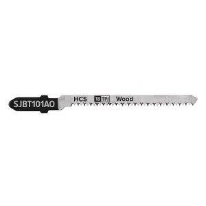 Sealey 83mm 18TPI HCS Hard Wood Jigsaw Blade For Power Tools Pack of 5 SJBT101AO