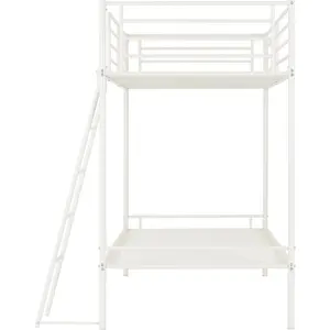 Dore Single (3') Futon Bunk Bunk Bed White