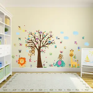 Walplus Combo Kids Happy London Zoo Wall Sticker PVC