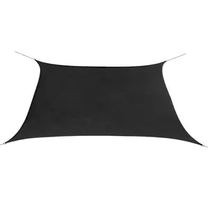 Berkfield Sunshade Sail Oxford Fabric Square 3.6x3.6 m Anthracite