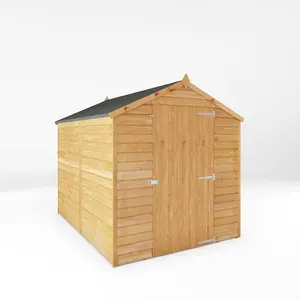 Mercia 8 x 6ft Overlap Apex Windowless Shed (Single Door) No