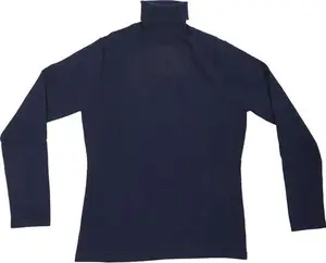 100% Merino Ladies Polo Neck Jumperr Navy Navy / Xs