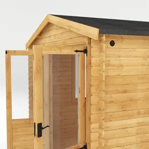 Waltons 3.3m x 3.0m Wooden 19mm Log Cabin Garden Room Summerhouse Shed