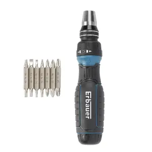 Erbauer 8 piece Ratchet Mixed Screwdriver set