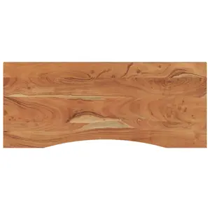 Berkfield Desk Top 140x60x2.5 cm Rectangular Solid Wood Acacia